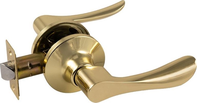 Ручка защелка НОРА-М ЗВ3 ISPARUS межкомнатная "Золото" без запирания 16946