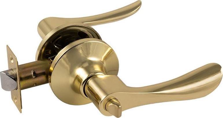 Ручка защелка НОРА-М ЗВ3 ISPARUS межкомнатная "Золото" фиксатор 16945