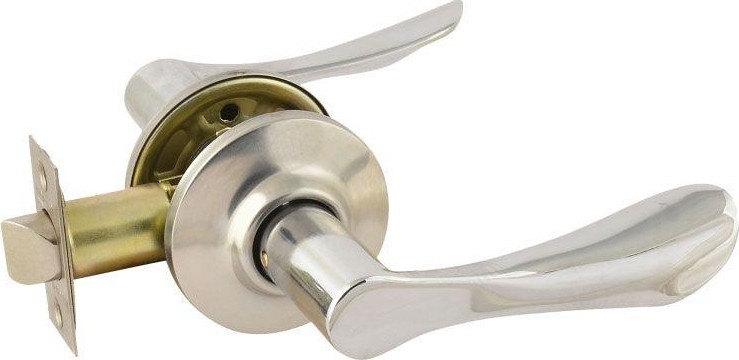 Ручка защелка НОРА-М ЗВ3 межкомнатная "Хром" без запирания 15677