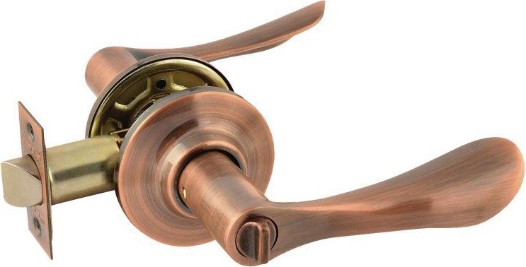 Ручка защелка НОРА-М ЗВ3 межкомнатная "Старая медь" фиксатор 15670