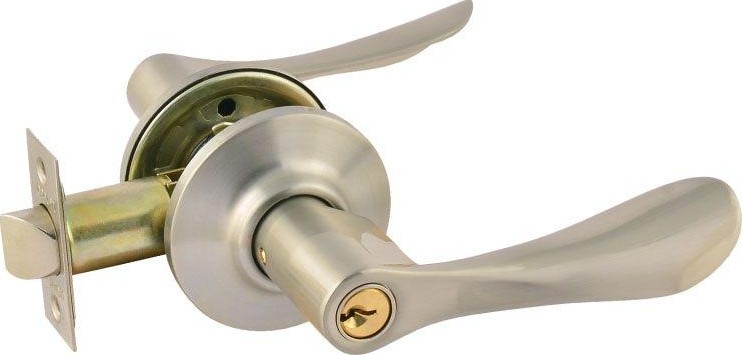 Ручка защелка НОРА-М ЗВ3 межкомнатная "Матовый никель" ключ/фиксатор 15662