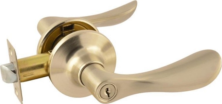 Ручка защелка НОРА-М ЗВ3-STD межкомнатная "Матовый никель" ключ/фиксатор 14046