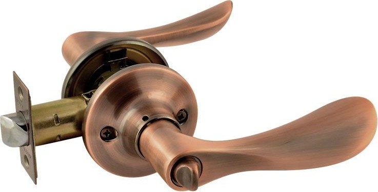 Ручка защелка НОРА-М ЗВ3-STD межкомнатная "Старая медь" фиксатор 14053