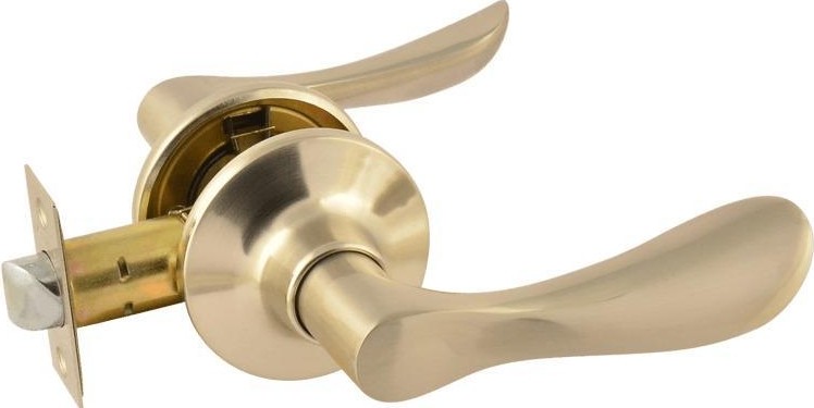 Ручка защелка НОРА-М ЗВ3-STD межкомнатная "Матовый никель" без запирания 14058