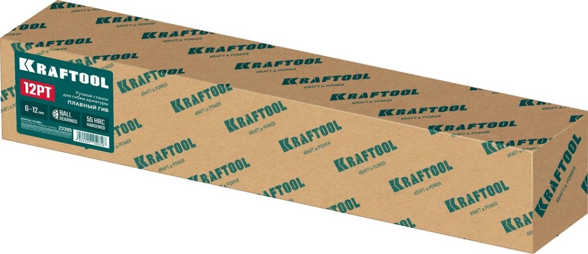 Ручной станок для гибки арматуры KRAFTOOL 23305 12 PT на подшипнике плавный гиб - изображение 5