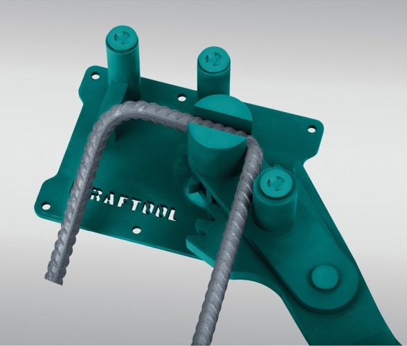 Ручной станок для гибки арматуры KRAFTOOL 23301 16 D на подшипнике, острый и плавный гиб - изображение 4
