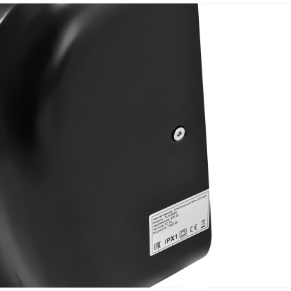 Рукосушитель PUFF 8885 New черный антивандальный, выскоскоростной (1401.393) - изображение 5