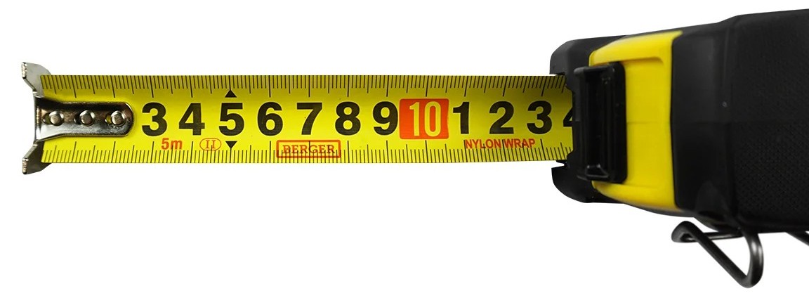 Рулетка BERGER BG1352 ударопрочная 5м*25мм двусторонняя - изображение 4
