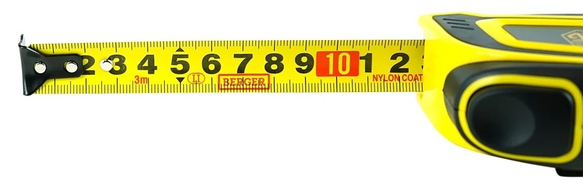 Рулетка BERGER BG1757 ударопрочная с автостопом 3м*19мм - изображение 2