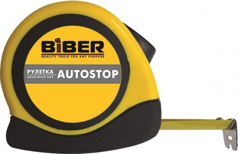 Рулетка Biber 40071 Autostop 3мх16мм тов-173001