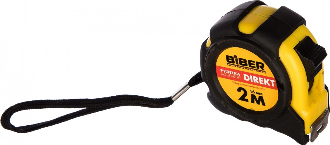 Рулетка Biber 40101 DIREKT 2мх16мм тов-054499