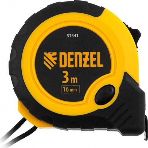 Рулетка DENZEL  3мх16мм, двухкомп. корпус, кнопка-пауза 31541 - изображение 2