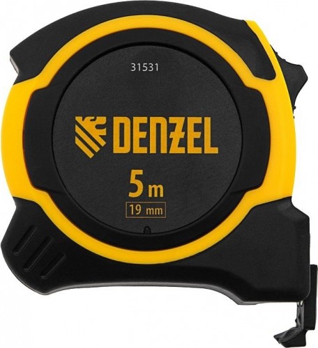 Рулетка DENZEL  5мх19мм, двухкомп. корпус, магнитный обрез. зацеп 31531 - изображение 3