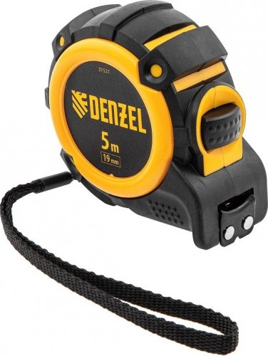 Рулетка DENZEL  5мх19мм, магнит. зацеп, двухстор. разметка 31521