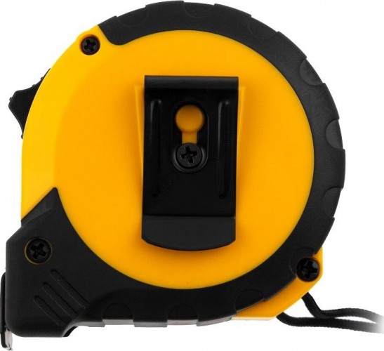 Рулетка DENZEL  5мх25мм, двухкомп. корпус, кнопка-пауза 31543 - изображение 4