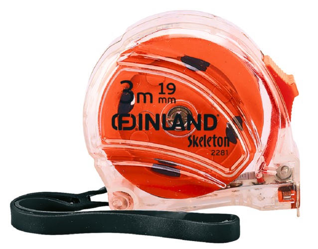 Рулетка FINLAND 2281 Skeleton 3м/19мм