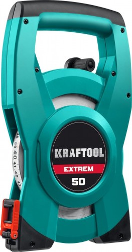 Рулетка геодезическая KRAFTOOL EXTREM 50 м стальная мерная лента 34185-50