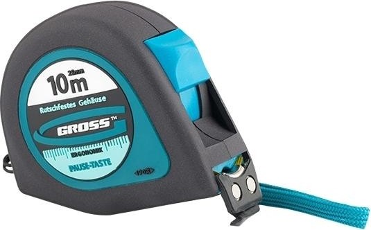 Рулетка GROSS "Ergonomisch" 10.0 м 31105 31105