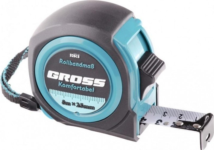 Рулетка GROSS "Komfortabel" 8.0 м 32563 32563
