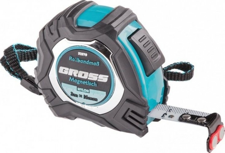 Рулетка GROSS "Magnetisch" 3.0 м 32570 32570