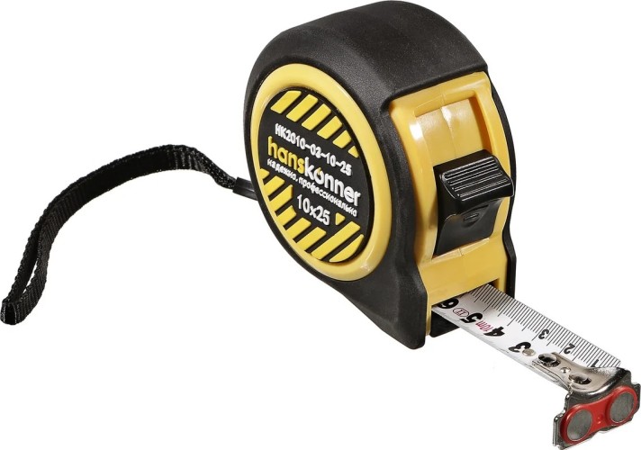 Рулетка HANSKONNER HK2010-03-10-25 мощн магнит - изображение 2