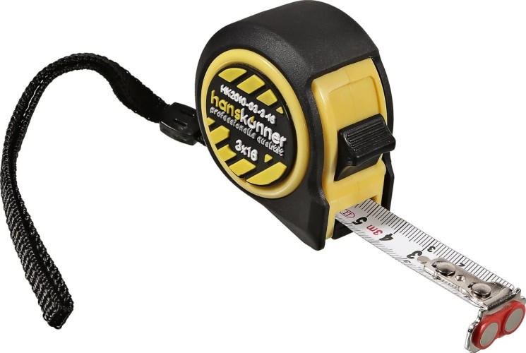 Рулетка HANSKONNER HK2010-03-3-16 мощный магнит - изображение 3