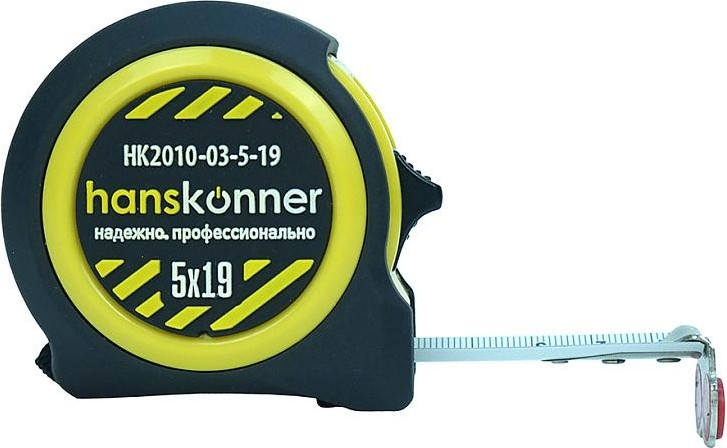 Рулетка HANSKONNER HK2010-03-5-19 мощный магнит - изображение 2