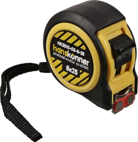 Рулетка HANSKONNER HK2010-03-8-25 мощный магнит