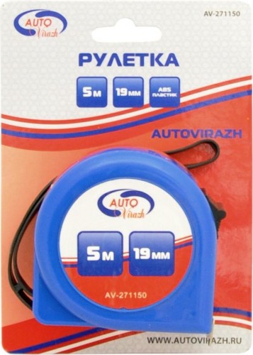 Рулетка измерительная Autovirazh AV-271150 5 м х 19 мм