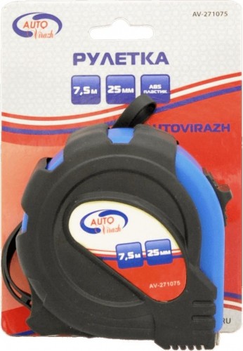 Рулетка измерительная Autovirazh AV-271075 7,5 м х 25 мм