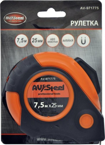 Рулетка измерительная AV Steel AV-971775 7,5 м х 25 мм