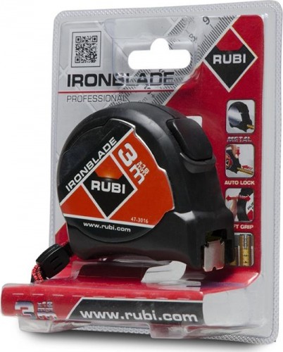 Рулетка измерительная RUBI IRONBLADE 3 м х 16 мм 75903 75903 - изображение 3