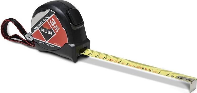 Рулетка измерительная RUBI IRONBLADE 3 м х 16 мм 75903 75903 - изображение 2
