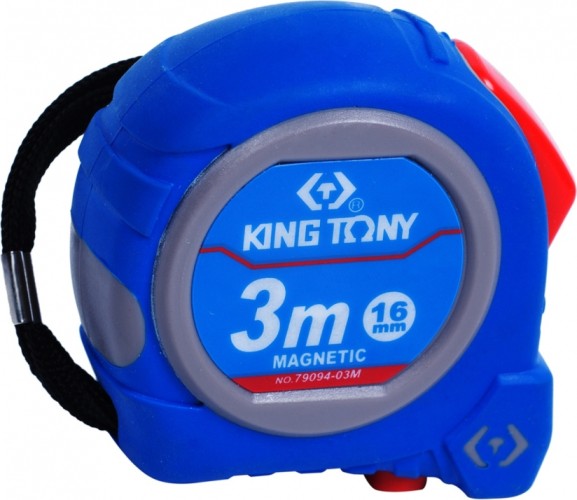 Рулетка KING TONY 3.0 м с магнитным крюком 79094-03M