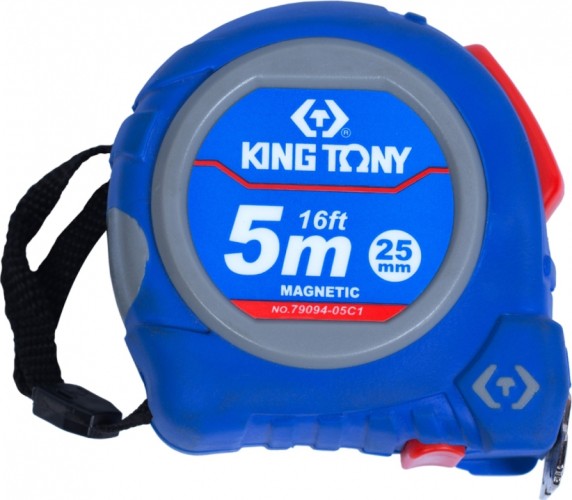 Рулетка KING TONY 5.0 м с магнитным крюком 79094-05C1
