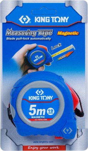 Рулетка KING TONY 5.0 м с магнитным крюком 79094-05M - изображение 3