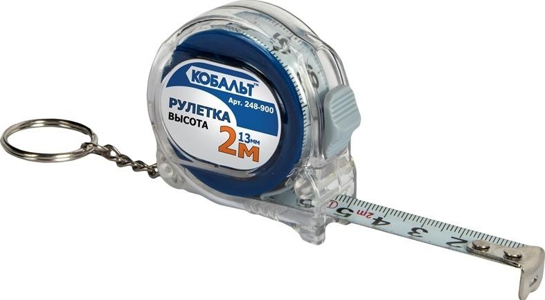 Рулетка Кобальт 248-900 высота 2мx13мм прозрачный корпус - изображение 3