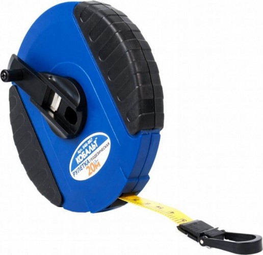 Рулетка Кобальт 646-867 геодезическая 20мx13мм закрытый корпус фибергласов