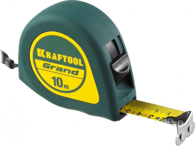 Рулетка KRAFTOOL "GRAND" 10.0 м 34022-10-25