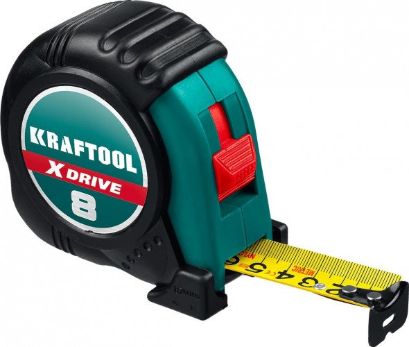 Рулетка KRAFTOOL X-Drive 5м/19мм с ударостойким обрезиненным корпусом 34122-05-19_z02 - изображение 5