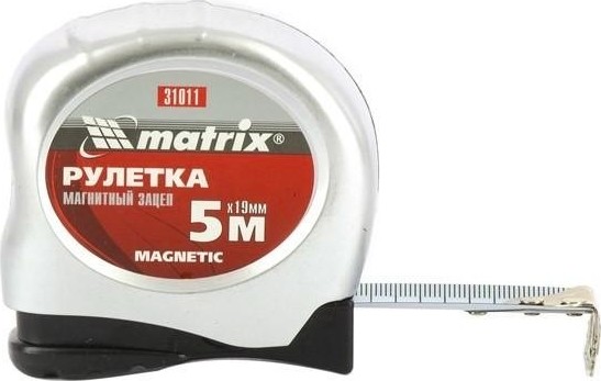 Рулетка MATRIX 5 мх19 мм magnetic, магнитный зацеп 31011