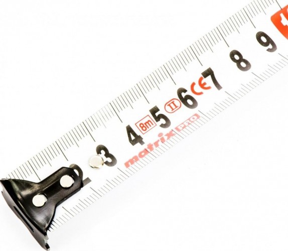 Рулетка MATRIX 8 мх25 мм autostop, , двухкомпонентный корпус, авто 32553 - изображение 2