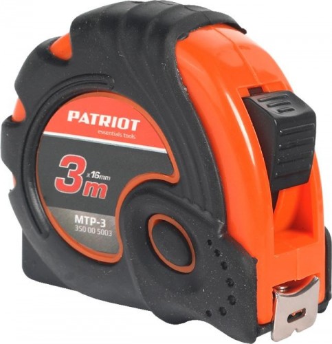 Рулетка PATRIOT MTP-3 3м, ударопрочный корпус, обрезиненная 350005003