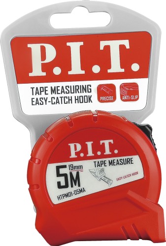 Рулетка P.I.T. HTPM01-05MA с фиксатором 5 м x19 мм - изображение 2