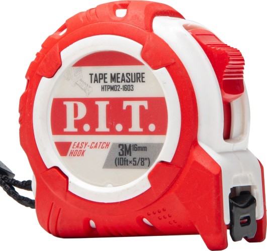 Рулетка P.I.T. HTPM02-1603 с фиксатором 3 м x16 мм