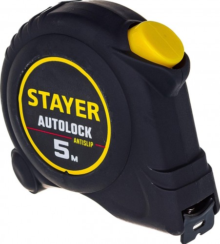Рулетка STAYER АutoLock 5 / 19мм с автостопом 2-34126-05-19_z02