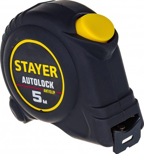 Рулетка STAYER АutoLock 5 / 25мм с автостопом 2-34126-05-25_z02