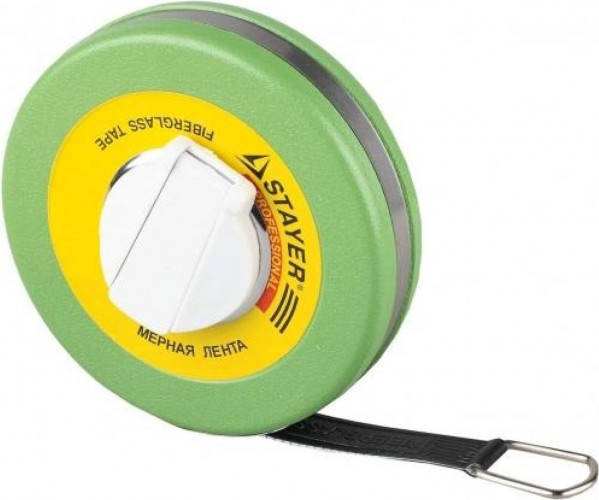 Рулетка STAYER F-10 мерная лента "master" фиберглассовое двустороннее  3415-10_z01