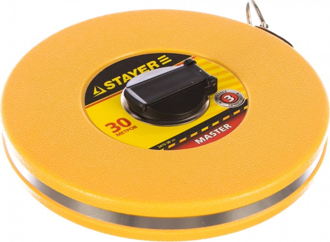 Рулетка STAYER F-30 мерная лента "master" фиберглассовое двустороннее  3415-30_z01 - изображение 2