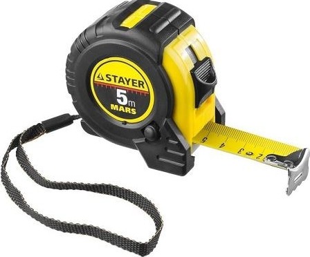 Рулетка STAYER "MARS" 5.0 м